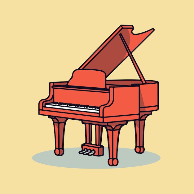 Vecteur illustration vectorielle piano