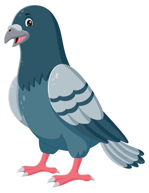 Illustration Vectorielle De Pigeon Drôle De Dessin Animé