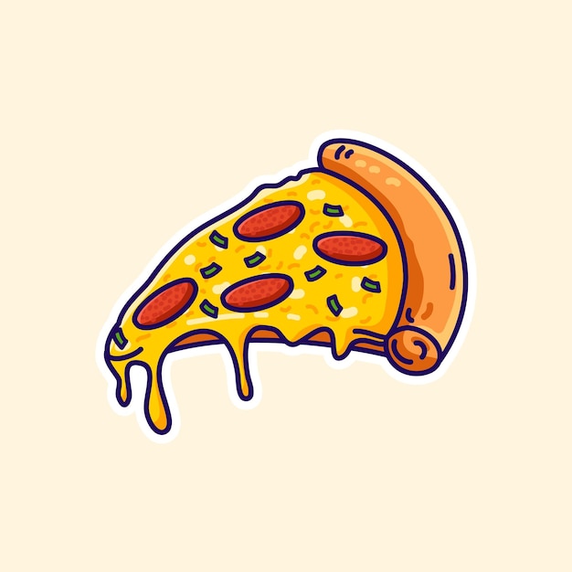 Illustration Vectorielle De Pizza