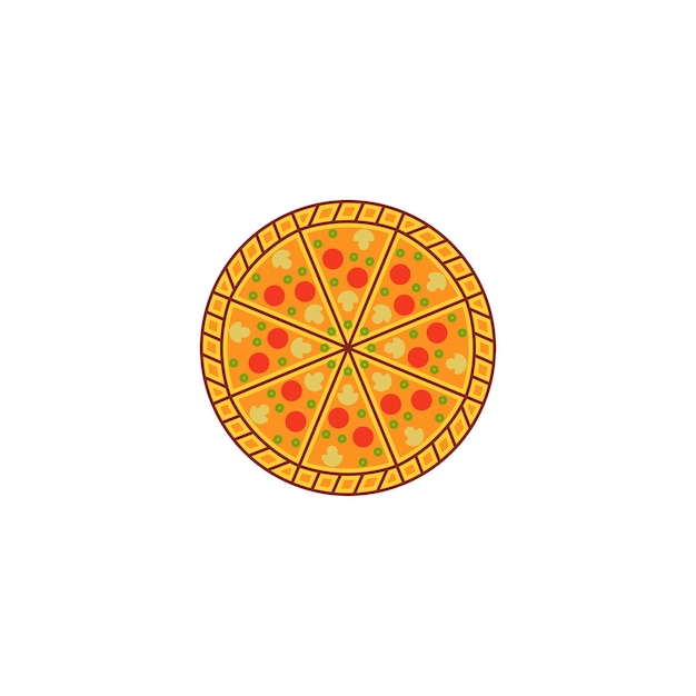 Illustration Vectorielle De Pizza