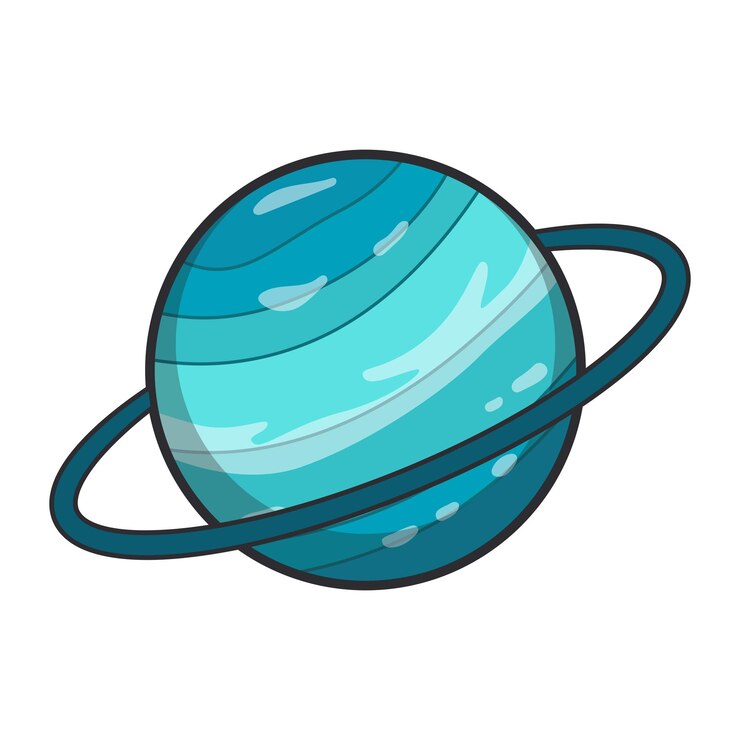 Vecteur illustration vectorielle de la planète uranus