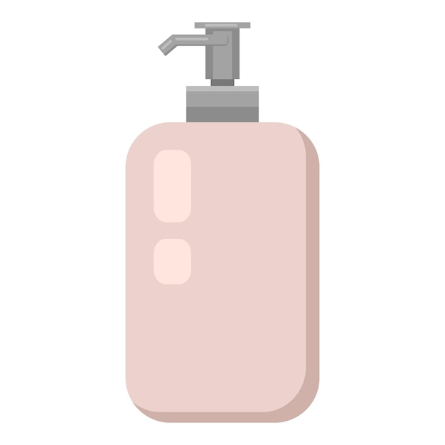 Vecteur illustration vectorielle plate distributeur de savon liquide rose
