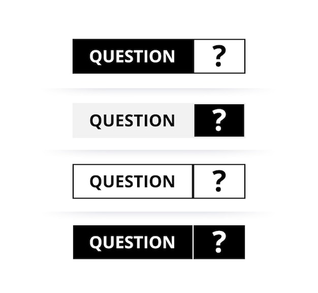 Illustration vectorielle de point d'interrogation symbole