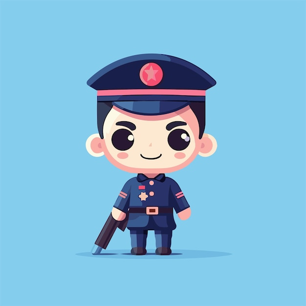 Illustration vectorielle de policier