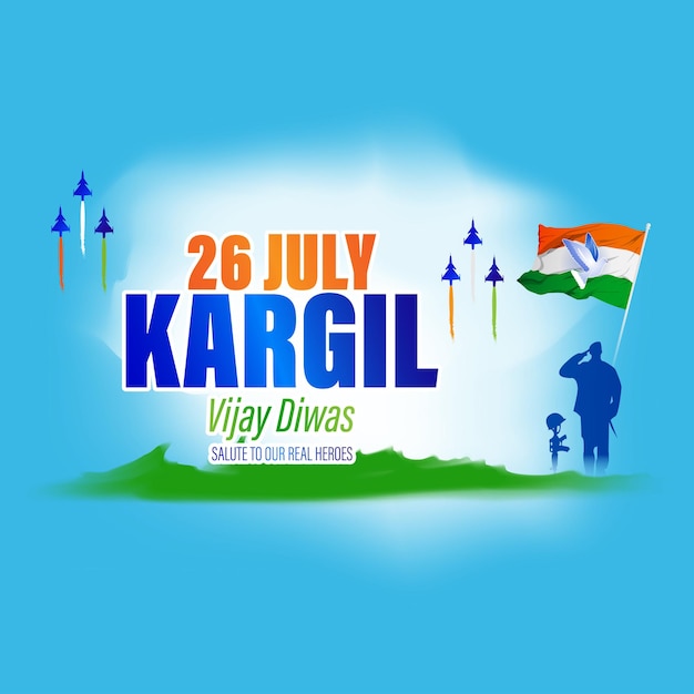 Illustration Vectorielle Pour La Bannière Kargil Vijay Diwas