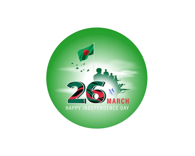 Vecteur illustration vectorielle pour la bonne fête de l'indépendance du bangladesh
