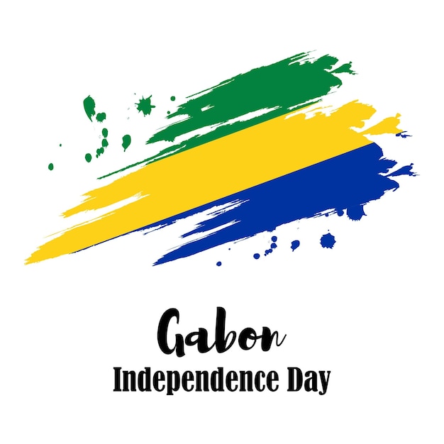 Illustration vectorielle pour la fête de l'indépendance du Gabon