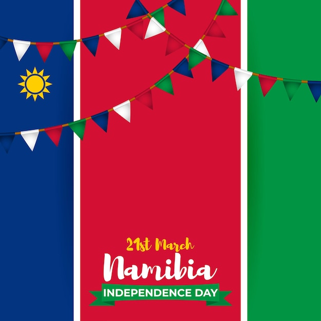 Illustration Vectorielle Pour La Fête De L'indépendance De La Namibie