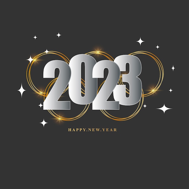 Illustration vectorielle pour le fond de la bonne année 2023