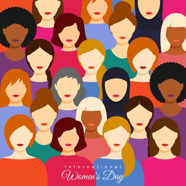 Vecteur illustration vectorielle pour le fond de la journée internationale de la femme 8 mars