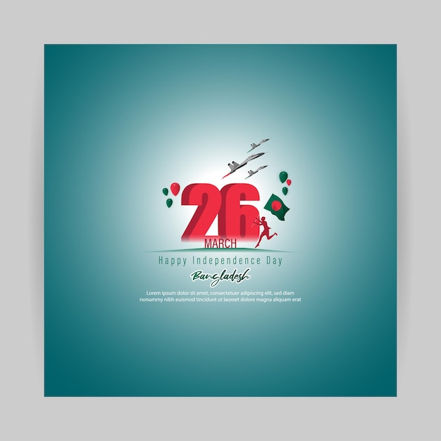 Vecteur illustration vectorielle pour happy bangladesh independence day