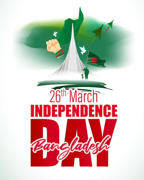 Illustration Vectorielle Pour Happy Bangladesh Independence Day