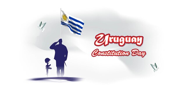 Illustration Vectorielle Pour Le Jour Constitutionnel De L'uruguay