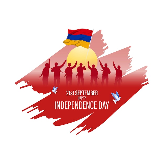 Illustration Vectorielle Pour Le Jour De L'indépendance De L'arménie
