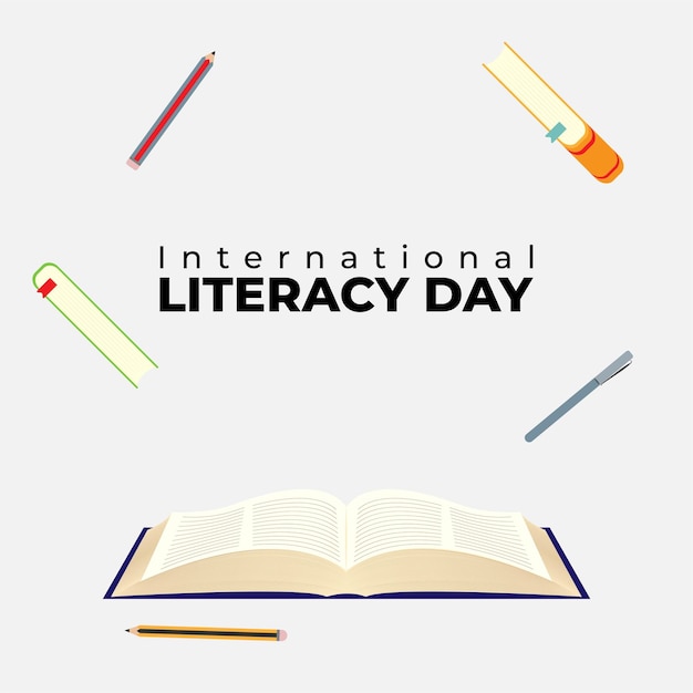 Illustration Vectorielle Pour La Journée Internationale De L'alphabétisation