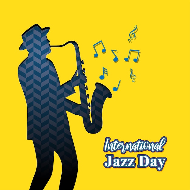 Vecteur illustration vectorielle pour la journée internationale du jazz
