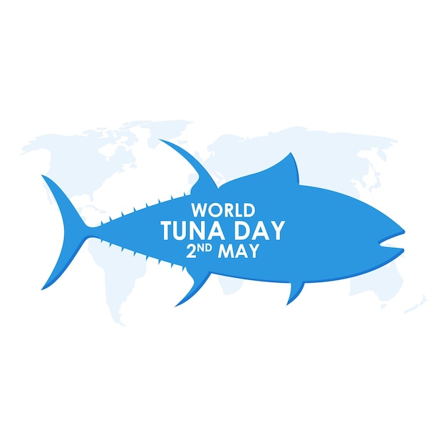 Vecteur illustration vectorielle pour la journée mondiale du thon le 2 mai