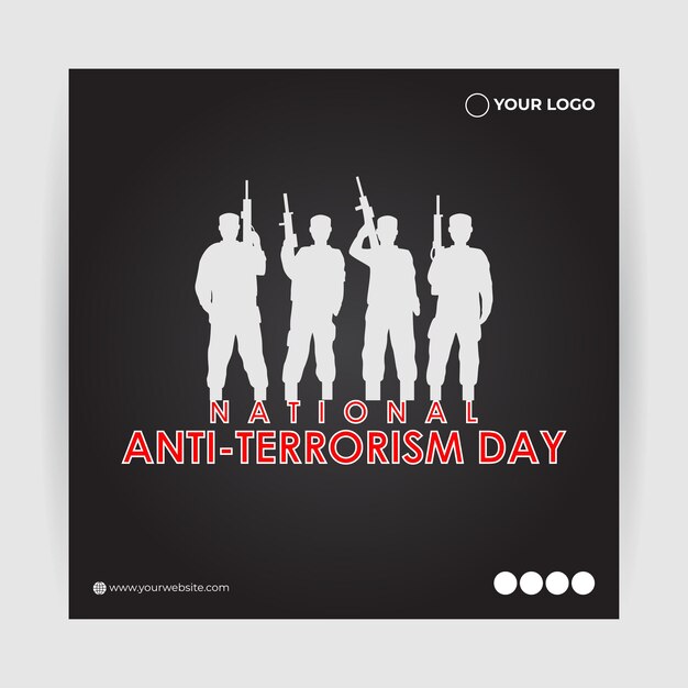 Illustration Vectorielle Pour La Journée Nationale De Lutte Contre Le Terrorisme Le 21 Mai