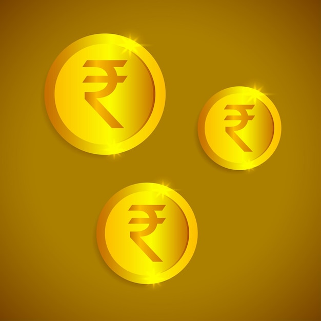 Illustration vectorielle pour la monnaie numérique indienne