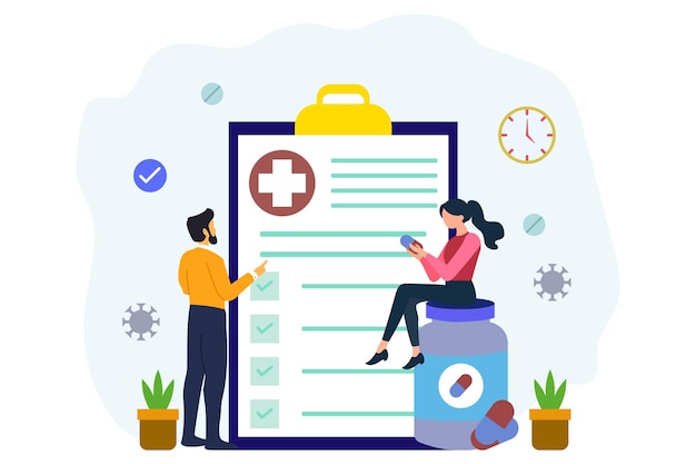 Illustration vectorielle de prescription peut être utilisée pour la pharmacie