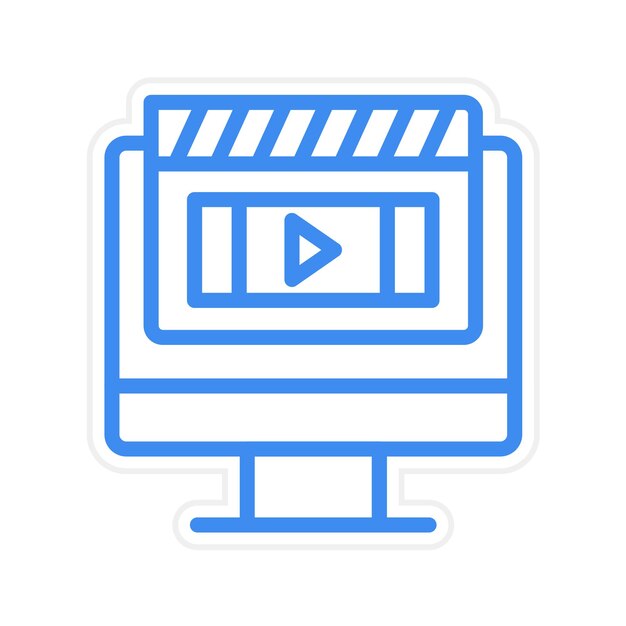 Illustration vectorielle de publicité cinématographique