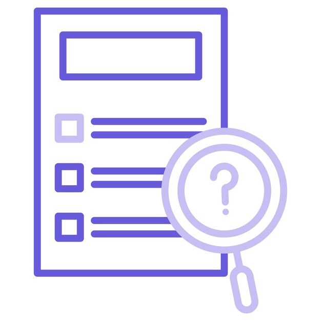 Illustration vectorielle des questions