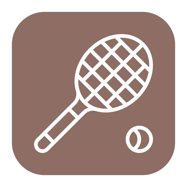 Illustration vectorielle de la raquette de tennis
