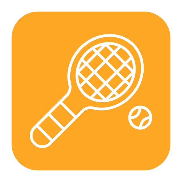 Illustration vectorielle de la raquette de tennis