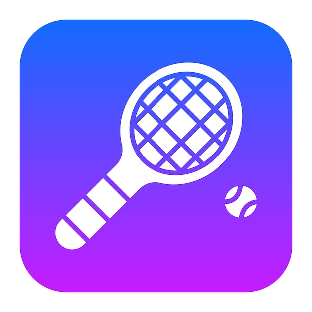 Illustration vectorielle de la raquette de tennis