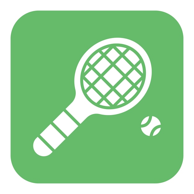 Illustration vectorielle de la raquette de tennis