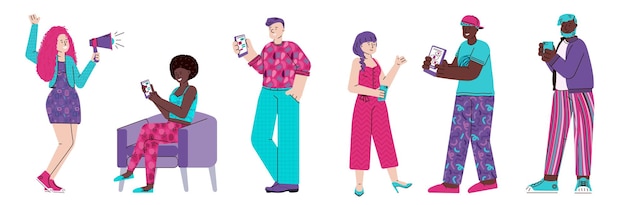 Illustration vectorielle de référer un mot ami