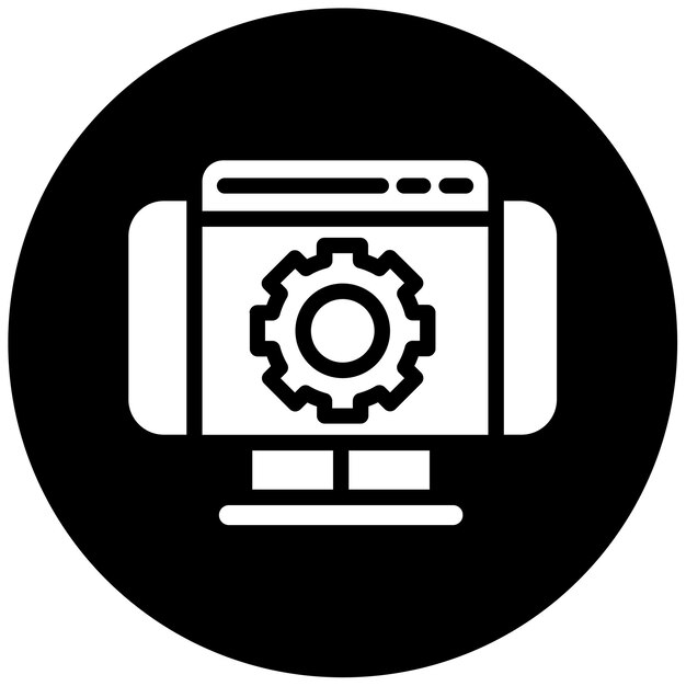 Illustration vectorielle des réglages Web