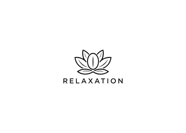 illustration vectorielle de relaxation logo design