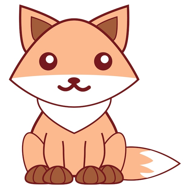 Illustration Vectorielle De Renard Mignon