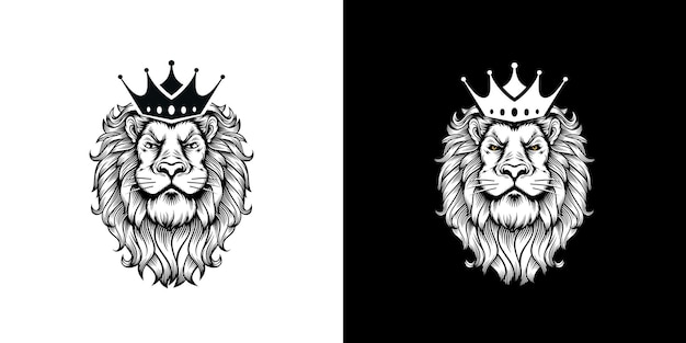 Illustration Vectorielle De Roi Lion