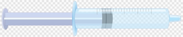 Illustration Vectorielle De Seringue Médicale Sans Aiguille Et Isolée