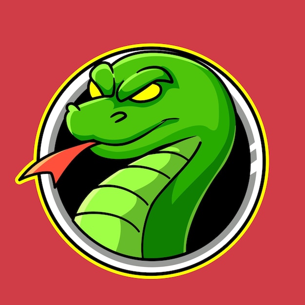 Illustration Vectorielle De Serpent Mascotte Logo