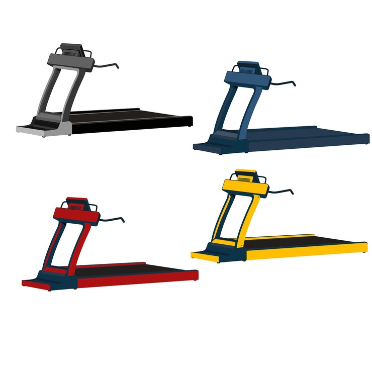 Vecteur illustration vectorielle set d'icônes d'équipement de tapis roulant