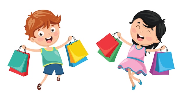 Illustration Vectorielle De Shopping