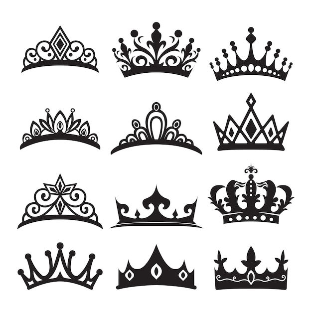 Illustration vectorielle de la silhouette de la reine