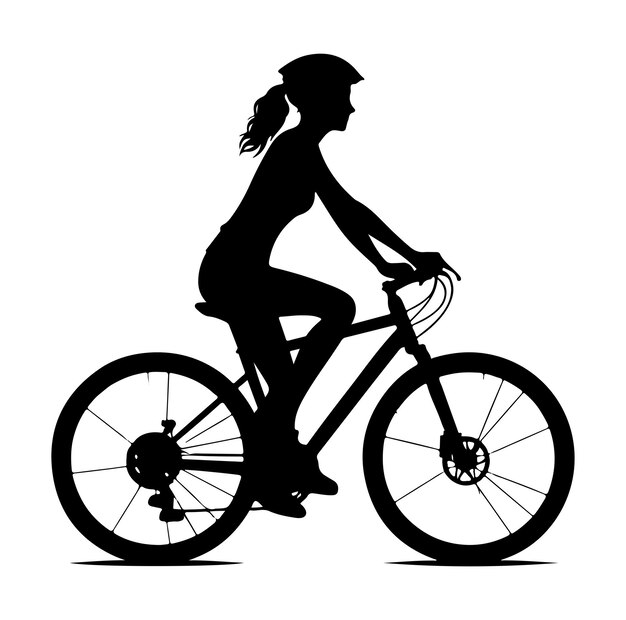 Illustration Vectorielle De Silhouettes De Cyclistes Ou De Cyclistes Vectoriels