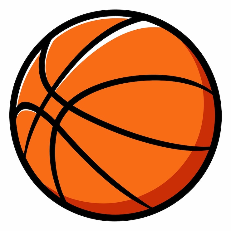 Vecteur illustration vectorielle de style dessin animé de basket-ball