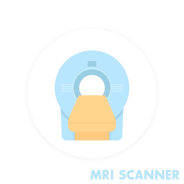Illustration vectorielle de style plat icône scanner IRM