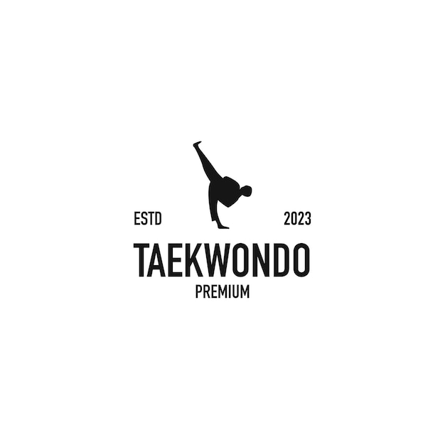 Illustration Vectorielle De Taekwondo Logo Design Martial