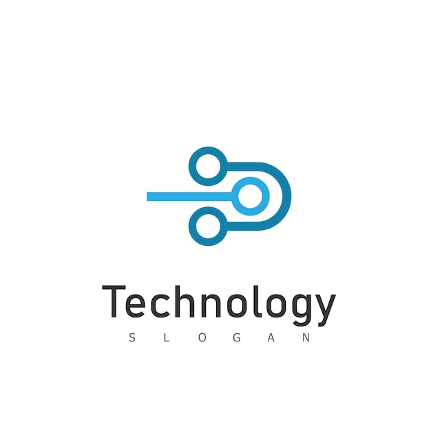 Illustration Vectorielle De Technologie Logo Modèle