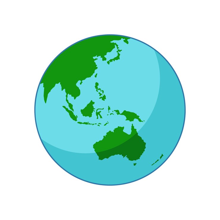 Illustration vectorielle de la terre ronde
