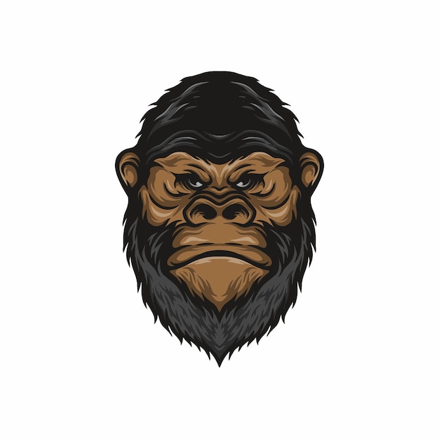 Illustration Vectorielle Tête De Singe