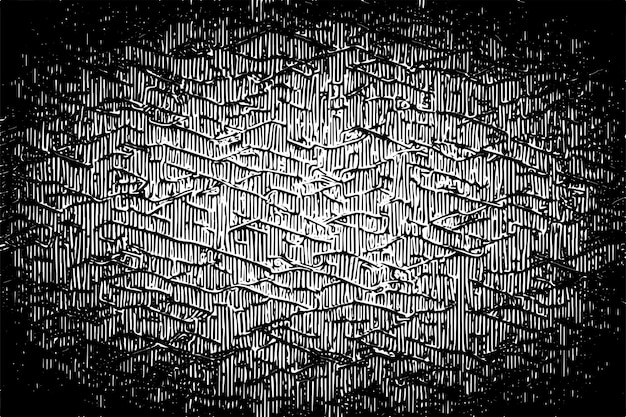 Illustration Vectorielle D'une Texture Grunge Délimitée En Noir Avec Une Apparence Texturée Sur Un Fond Blanc