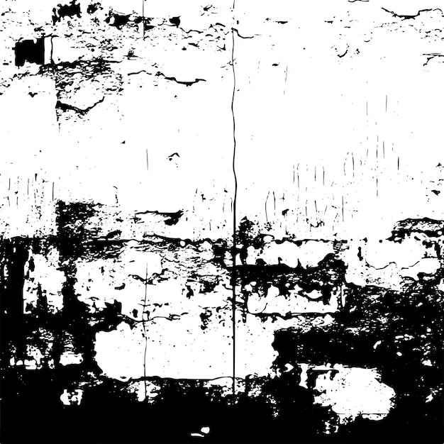 Illustration vectorielle de texture de mur détériorée