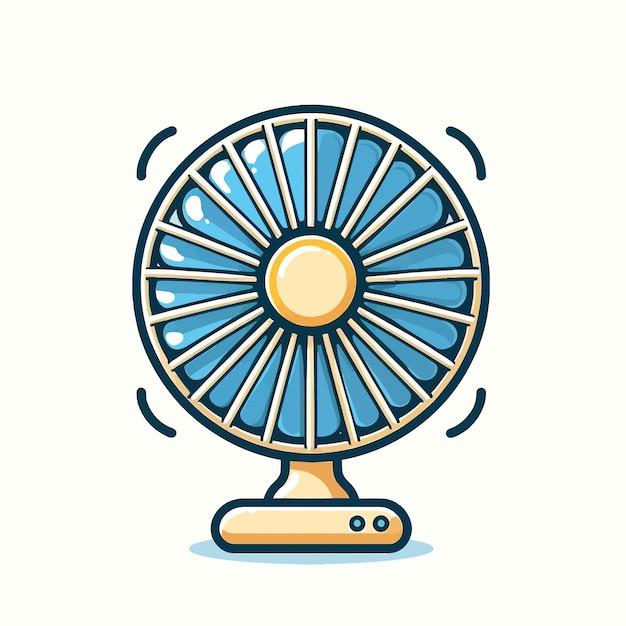 Illustration vectorielle d'un ventilateur électrique